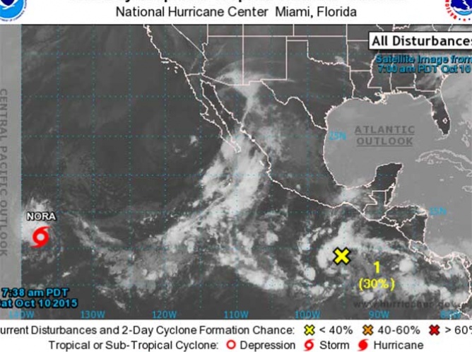 Se forma tormenta tropical 'Nora' en el Pacífico