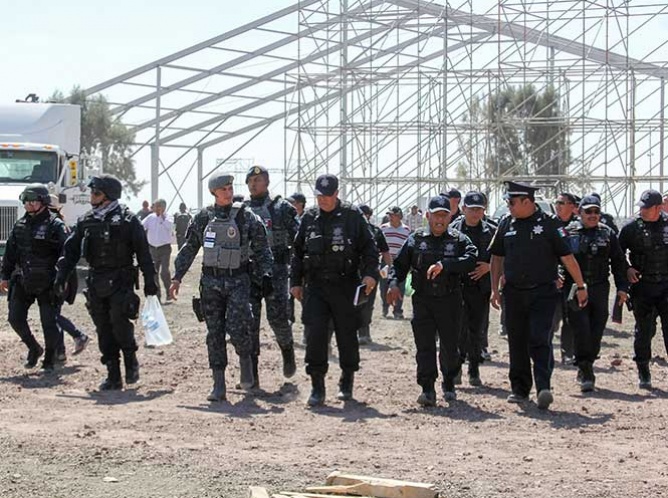 Más de 10 mil policías vigilarán Ecatepec durante visita papal