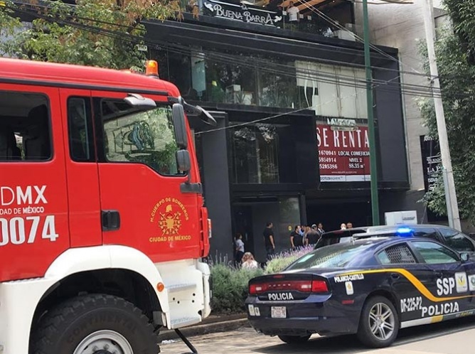 Se registra incendio en restaurante de Polanco 