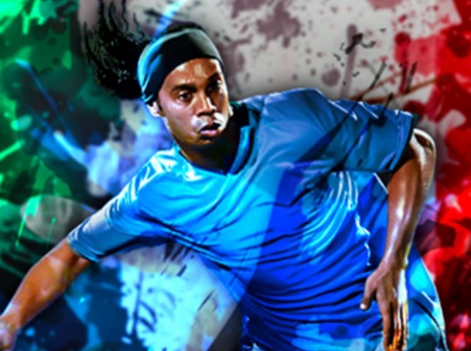 Ronaldinho se pinta con los colores nacionales en Facebook