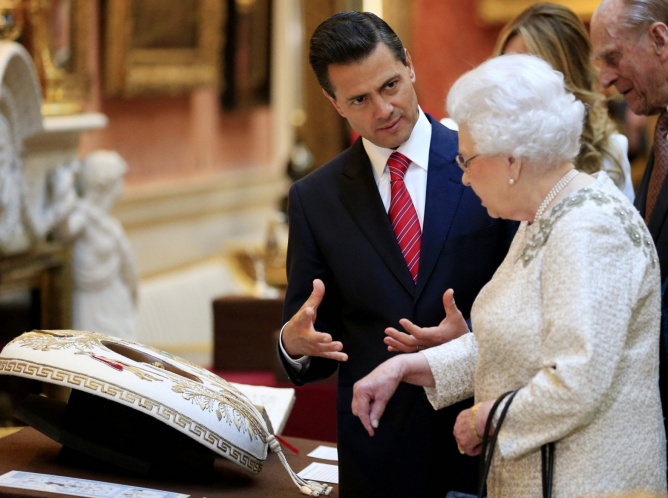 El segundo dia de visita de Peña Nieto en Gran Bretaña