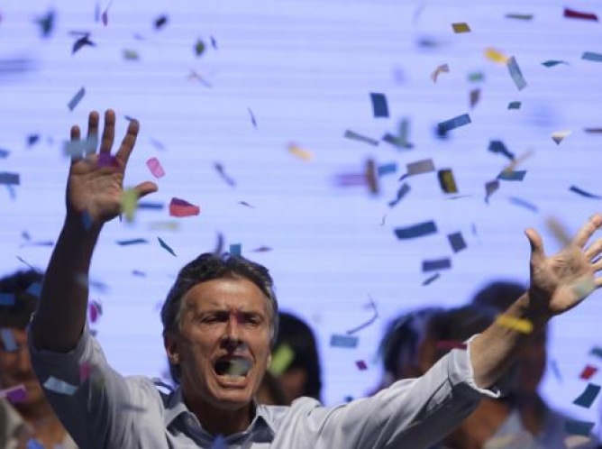 Mauricio Macri en ganador en Argentina