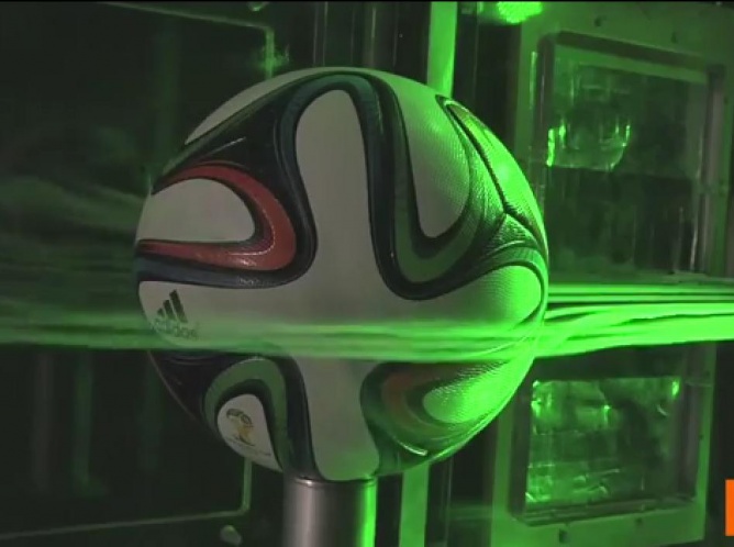 NASA Analiza aerodinámica de balón Copa Mundial, Brazuca 