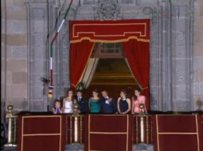 Realiza el Presidente Peña Nieto su primer "Grito de Independencia"