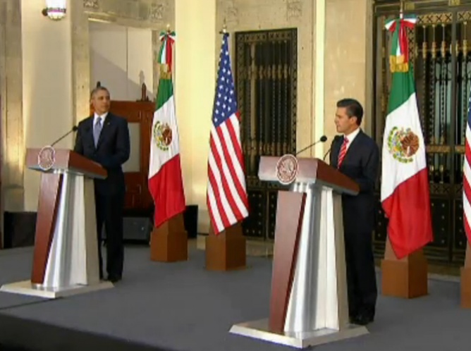 Minuto a minuto, La visita de Obama a México