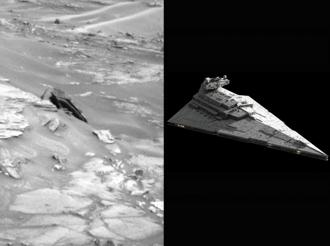Descubren ‘Destructor Estelar’ en foto de Marte