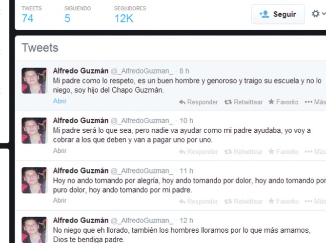 Supuestos hijos de “El Chapo” anuncian venganza vía Twitter