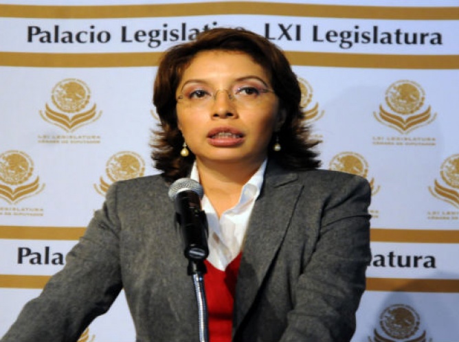 Estela Damián, diputada presidenta  de la Comisión de Vigilancia de la Auditoría  Superior de la Federación de la Cámara de Diputados