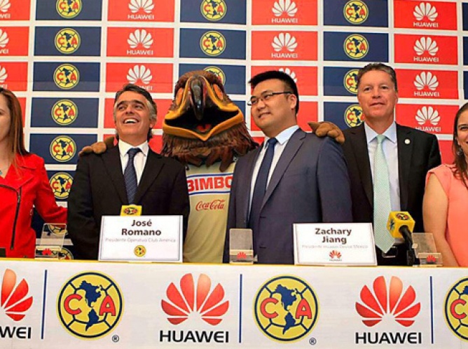 Huawei y Club América anunciaron una alianza de tres años