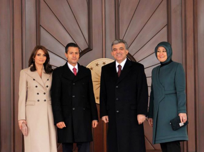 EPN recibe a presidente de Turquia