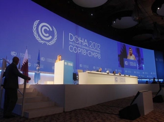 Ciro di Costanzo en la COP-18 desde Qatar, 27 de Noviembre 