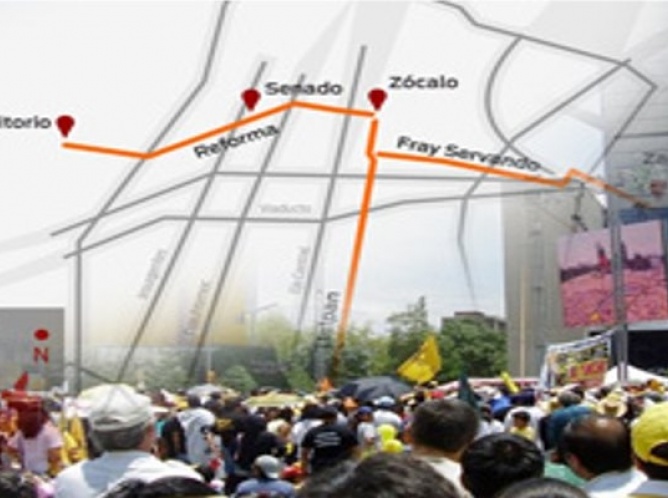 Crónica de las manifestaciones de los maestros en la Ciudad de México