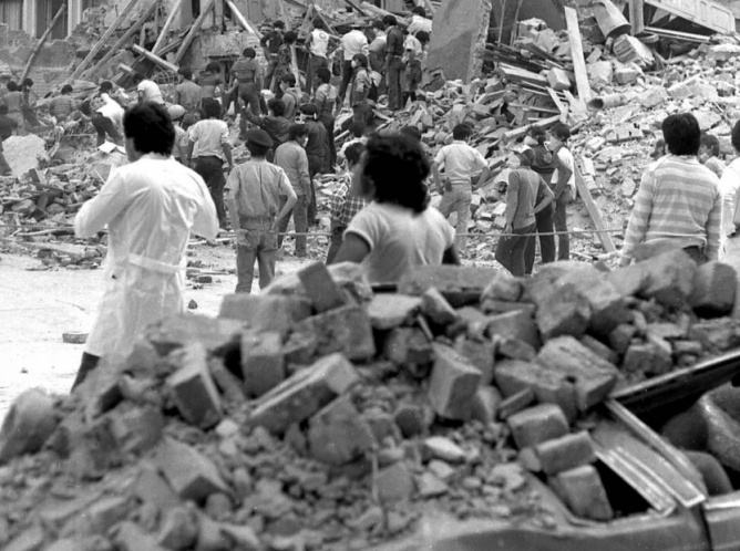 Crónica fotográfica del temblor de 1985